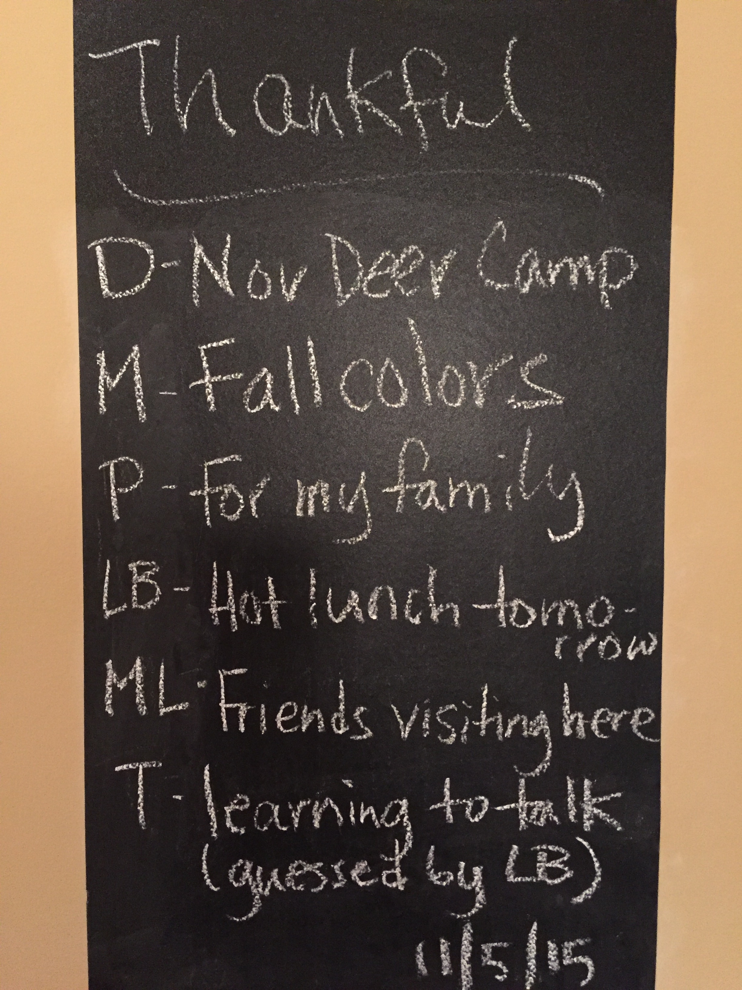 Thankful Thursday 11.5.15